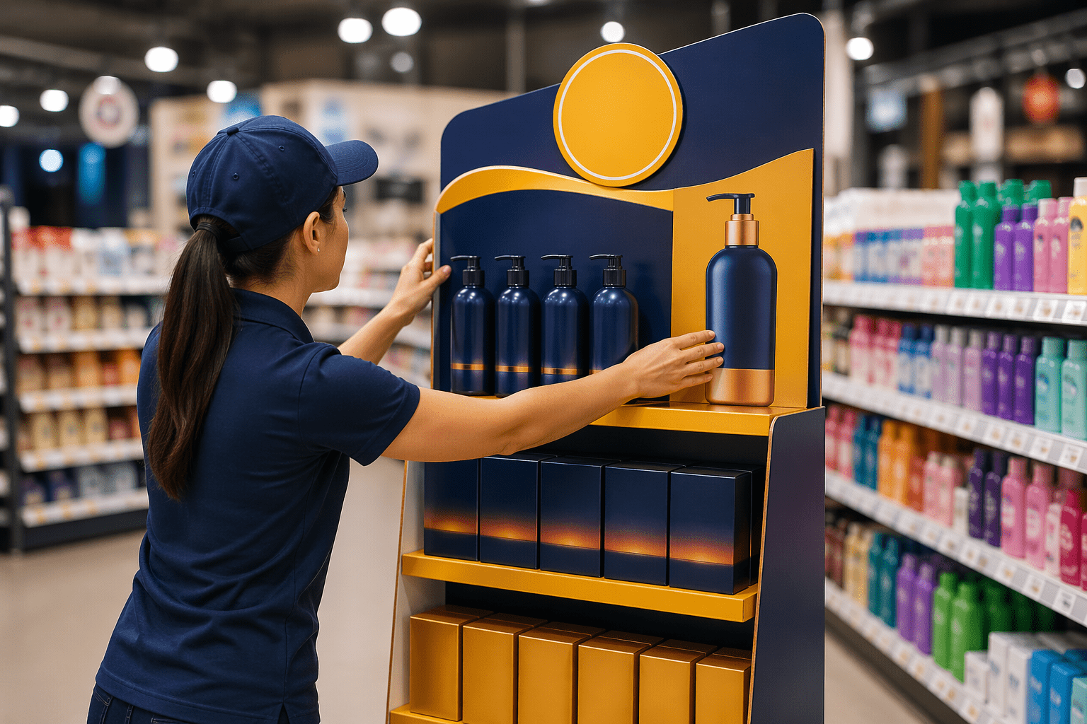 colocación de material POP en retail