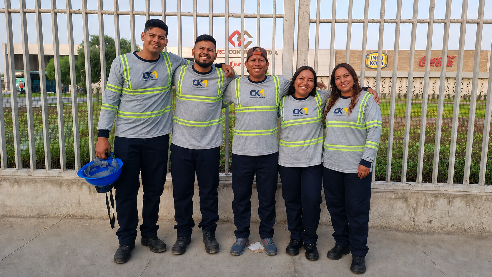 Operarios de AKM en Planta de Coca-Cola para el proyecto de Maquila Promocional